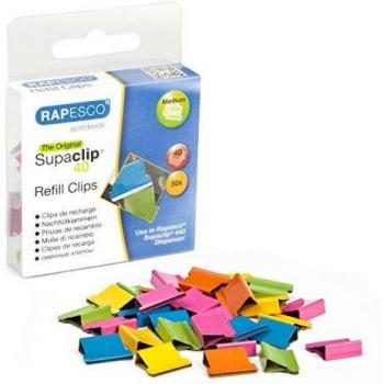 Supaclip 40 Assorted Colour Clips Pack of 50