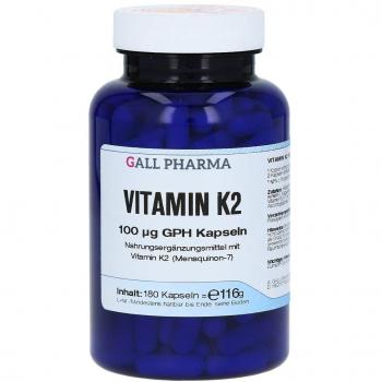 Gall Pharma Vitamin K2 100 Mikrogramm GPH Kapseln, 180 Kapseln