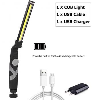 Emergency Rotary COB Flashlight