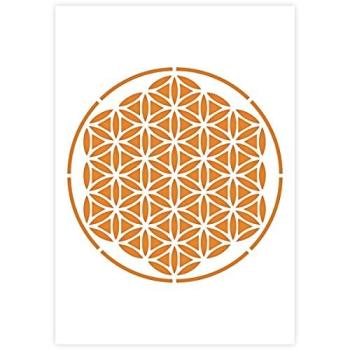 Pochoir artistique mandala A4 QBIX