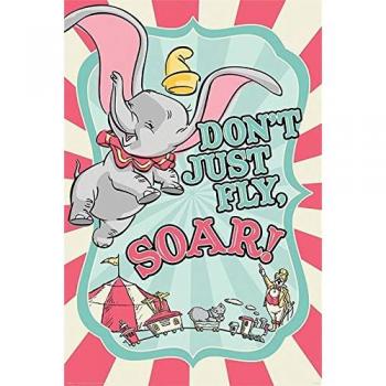 Dumbo Circus Poster Familienformat – Buntes Pappe, Standardausführung
