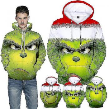 Regalo Navideño Grinch 3D – Sudadera de Amigos