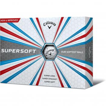 SuperSoft Callaway Bolas de Golf Unisex, Color Blanco, Sillares 1