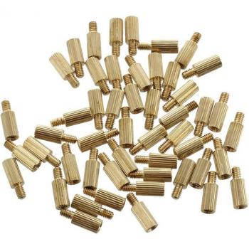 50 pièces entretoises laiton M2x6mmx9mm