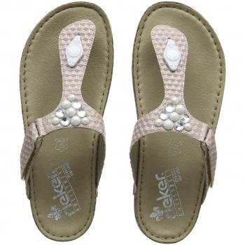 Rieker Women's 64065 Flip Flops, Pink (Rosa 31), 3.5 UK