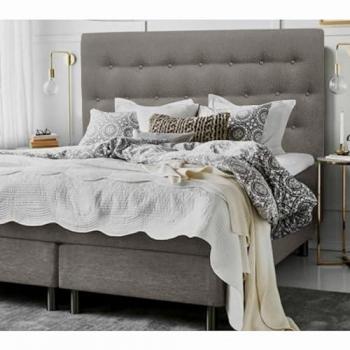 Cabecero de cama con tratamiento antimanchas Paris 10570 gris