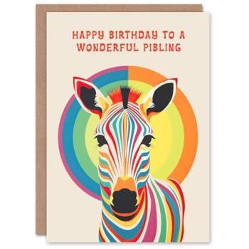 Artery8’s Colorful Zebra Birthday Tribute – Gender Neutral