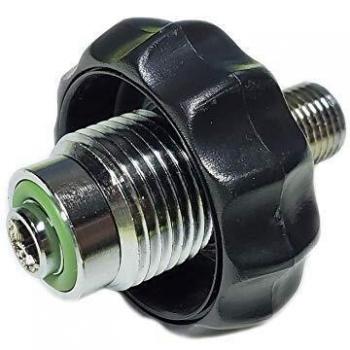 Terminal de Buceo DIN 200/300 a 1/4 BSP Negro