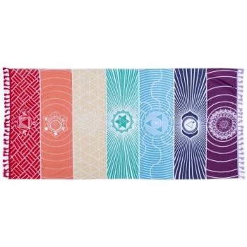 Bohemian Rainbow Chakra Outdoor Mat 100x45cm