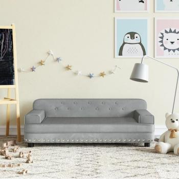 Divano “Piccolo Relax” Maison du'Monde – 90x53x30 cm, grigio chiaro
