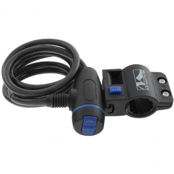 Candado en espiral M‑Wave 8 mm Negro