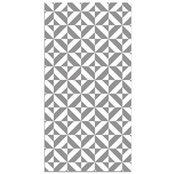 Alfombra de Cocina Vinílica Geométrica Gris 80x150 cm