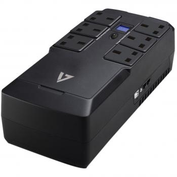 V7 UPS 750VA Desktop UK  UPS1DT750-1K 450W, 750VA, 632 Joules, 1.83 m, USB, RJ-45