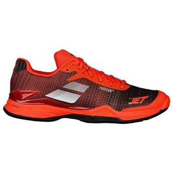 Babolat Herren Jet Mach II Tennisschuhe für Sand – Orange/Schwarz, EU 40