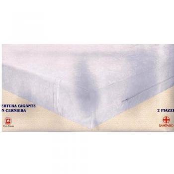 Copertura Matrice Sanitaria a Cerniera in Materiale Damascato