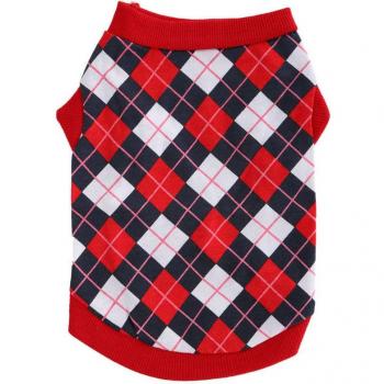 Spring Summer Rhombus Vest T-Shirt for Pet Pigs
