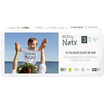 NaturePure by Naty – 0% Plastik, 4–9 kg, 100 Stück