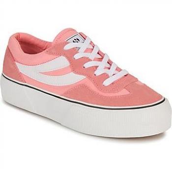 Superga Damen Sneaker 3041 Flatform Pink/Weiß