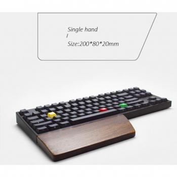 Repose‑poignets Kashcy en bois massif Wengé – soutien poignet gaming
