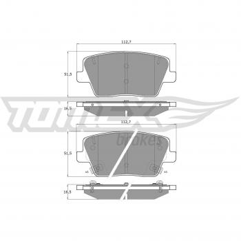 Pastilhas TOMEX brakes TX 19-61