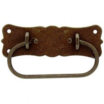 MANIGLIA PER BAULI IN FERRO ANTICATO MM. 105X55