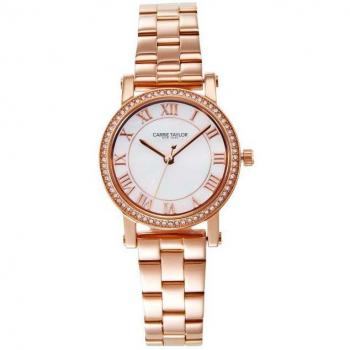 Rose Gold Mother‑of‑Pearl Petite 28mm Pendant – Carrie Taylor Astoria