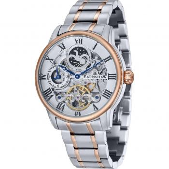 Thomas Earnshaw Longitude Automatik Herrenuhr 44mm ES-8006-33 Silber