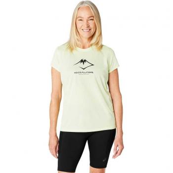 ASICS Fujitrail Damen Laufshirt hellgrün/schwarz S