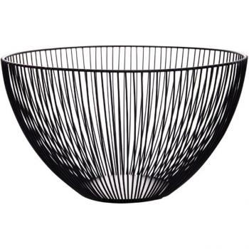 D10 20 Metal Fruit and Vegetable Storage Bowl with Egg Basket