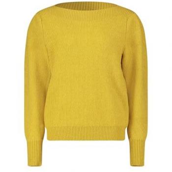 Strickpullover von Betty Barclay mit U-Boot-Ausschnitt in Gelb