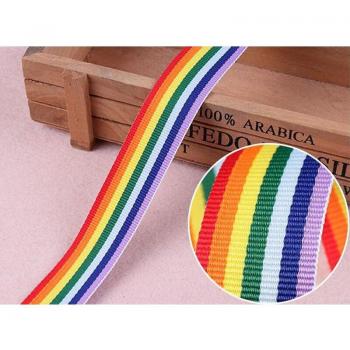 Rainbow Polyester Ribbon