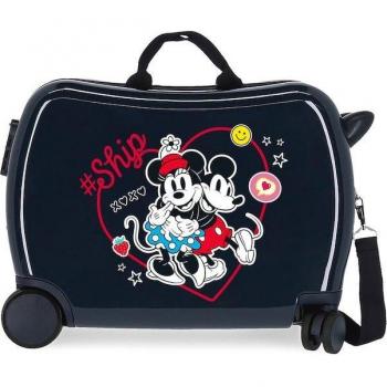 Maleta Infantil Rígida Mickey & Minnie 34L Azul