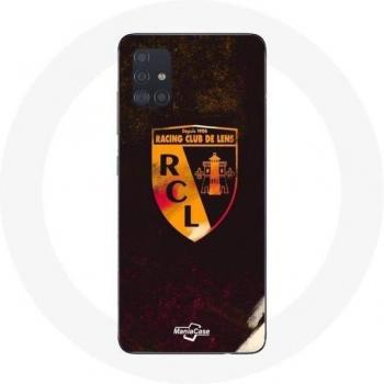Coque Samsung Galaxy A71 RCL Lentille Orange Noir