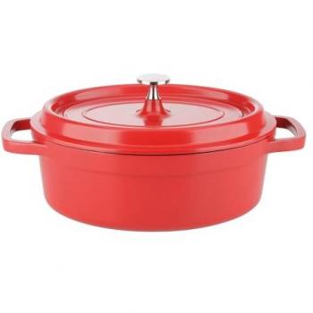 Cocotte ovale en fonte d'aluminium 31 cm