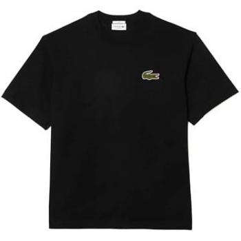 Camiseta Lacoste negra de manga corta para hombre unisex