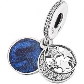 PANDORA CHARMS Mod. MOON AND STAR SILVER