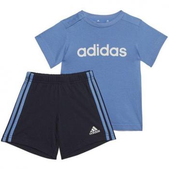 Traje de Juego Kids Adidas 3 Bandas Azul Oceano