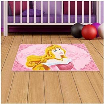 Tapis enfant lavable 30° Aurora Rose 50x80
