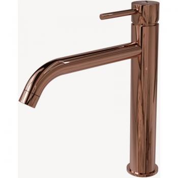 Miscelatore Lavabo Corbeau Oro Rosa Longa Bocca