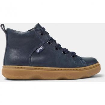 Camper Kiddo Blue Leather Ankle Boots for Kids, Size 36
