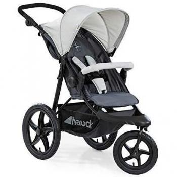 Hauck Passeggino 3 Ruote Runner 2 All Terrain – Grigio con Ruote Gonfiabili Extra Grandi
