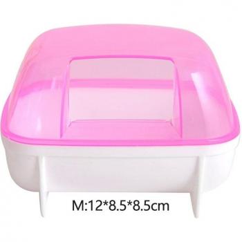 Pet Hamster Dry Sand Bath Rectangle Container