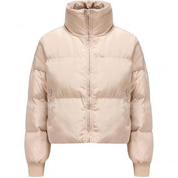 Casual Plus Size Women's Winter Zipper Coat with Turn Down Collar