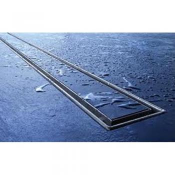 TECEdrainline 'flat' per piastrellatura doccia