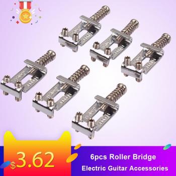 6pcs Roller Saddle System for Strat Tele Electric Guitar