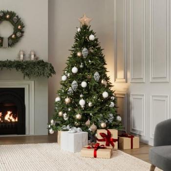 Green 7‑Foot Faux Spruce Tree by Charles Bentley