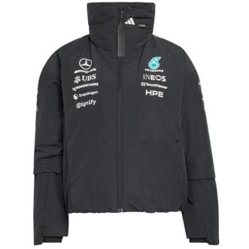 Adidas Mercedes AMG Formula One Team Women’s Waterproof Crop Jacket – Black