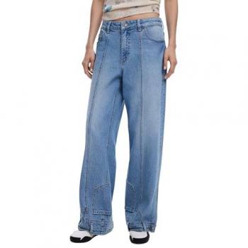 Desigual Blue Straight Inverse Jeans