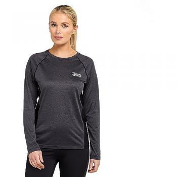 North Ridge Women's Resistance Long Sleeve Baselayer Shirt, Grey, Size 18