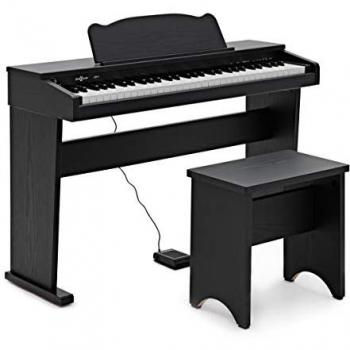 Piano Junior JDP-1 par Gear4music en Noir Mat